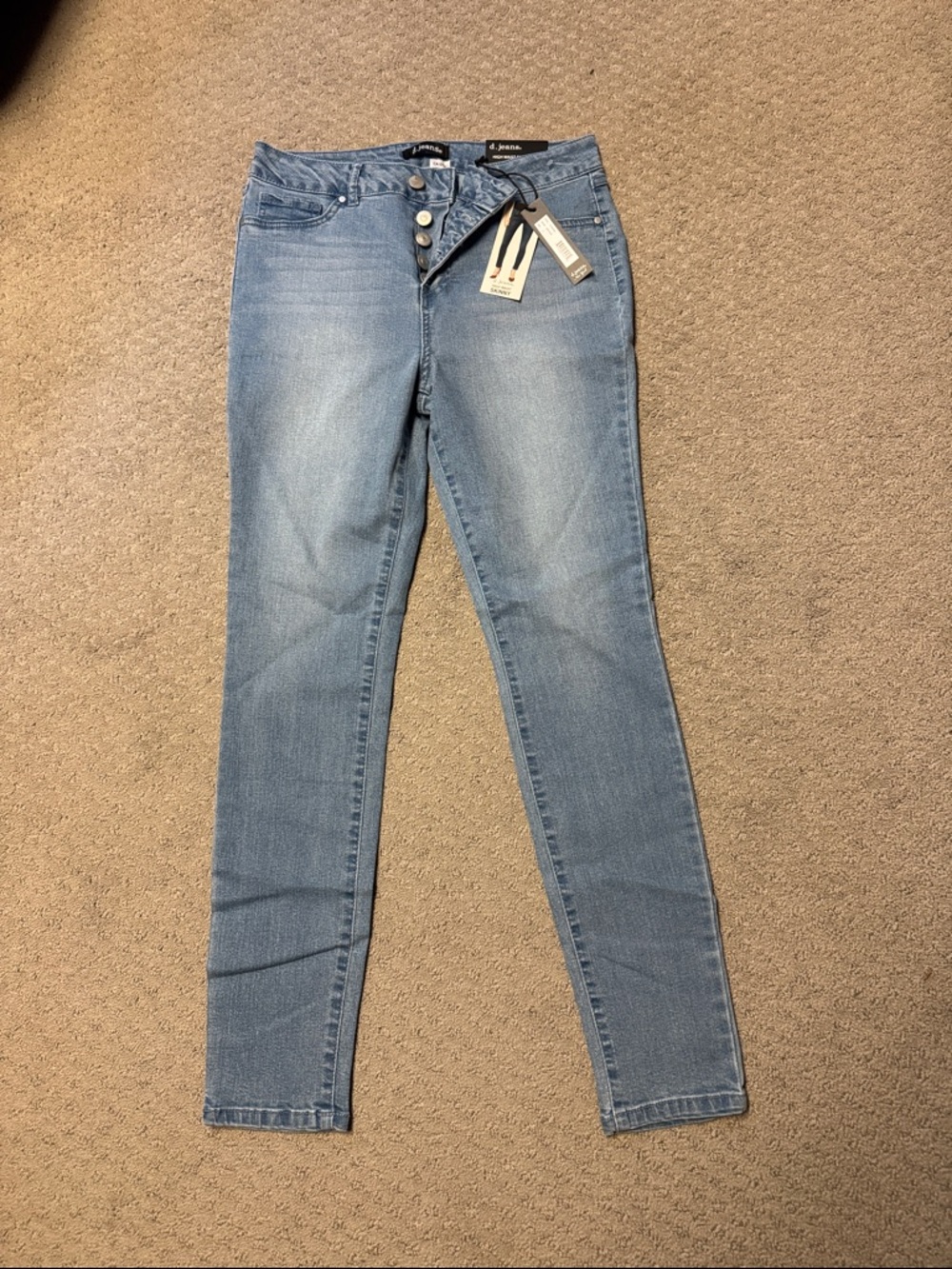 d. jeans Light Blue High-Rise Skinny Jeans